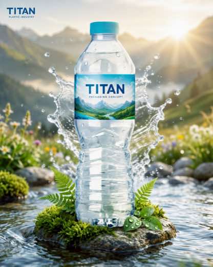 แนวคิดฉลาก Titan ธีมธรรมชาติ
